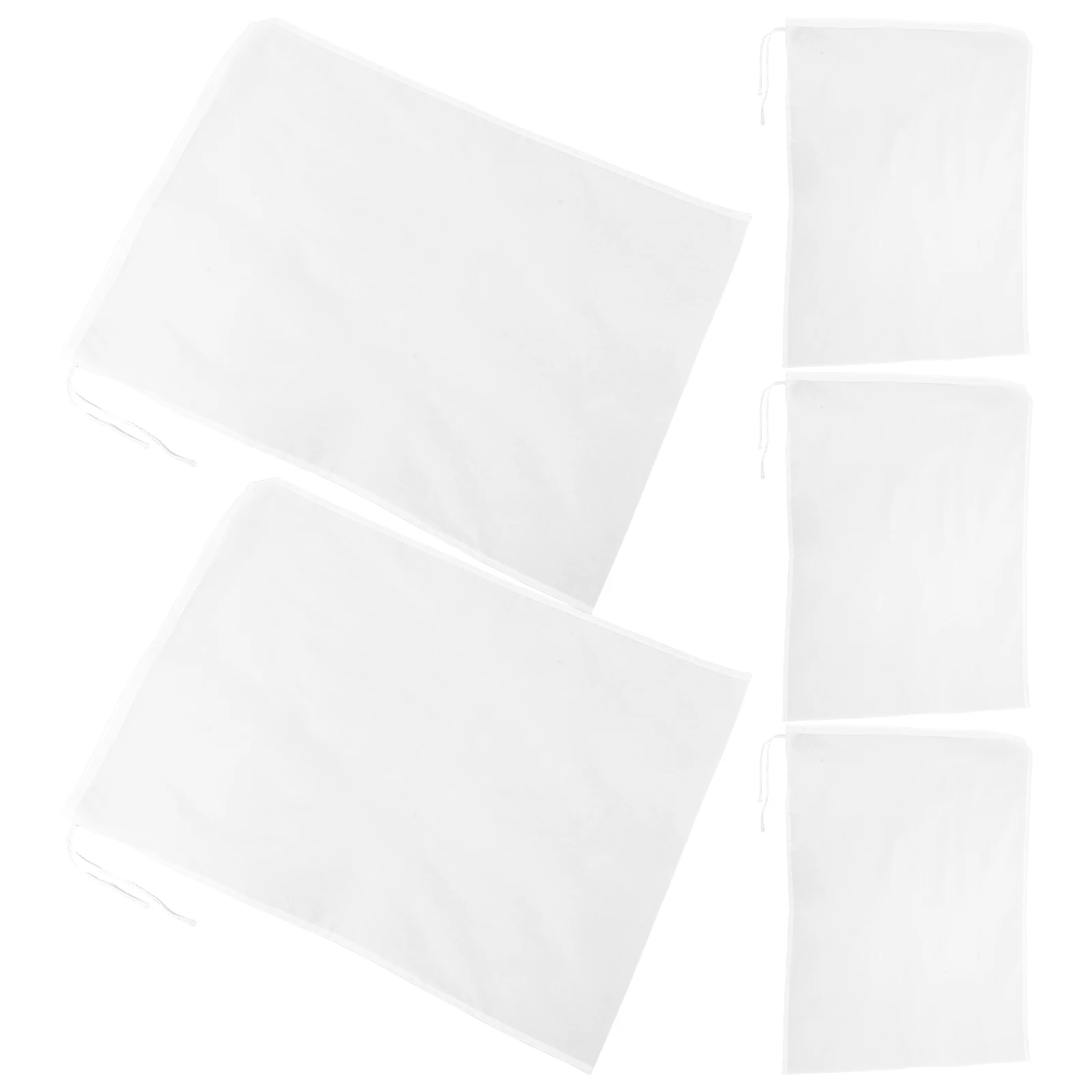 

5 PCS Filter Bag Cheese Cloth Filtering Strainer Bags Nylon Almond Milk Straining