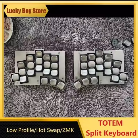 TOTEM 38key Low Profile Split Keyboard Custom Hot Swappable ZMK Bluetooth/wired Tpye-c Split Mechanical Keyboard Ergonomics Kit