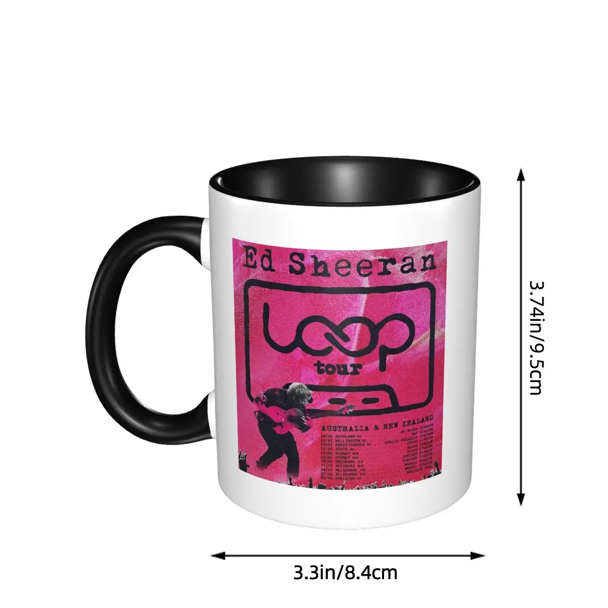 Ed Sheeran Loop Tour Amatelah Mug Funny Ceramic Coffee Cups Tea Mugs Milk Cup Drinkware Gifts for Woman Man
