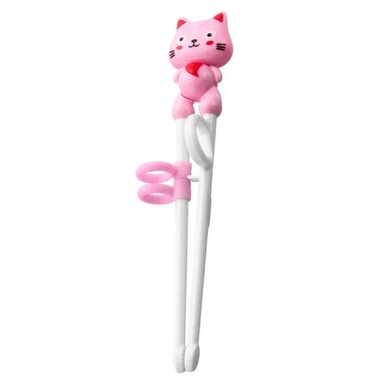 

Training Cute Cat Cartoon Beginner Easy Use Fun Learning Helper Chopsticks for Child Gifts Cute Chopsticks