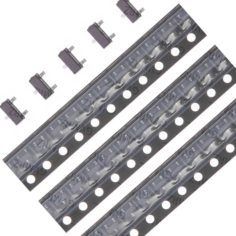 50PCS BZX84 Series Zener Diode SMD Type Assorted Voltage 3V–27V Surface Mount Electronic Component for Integrated Circuit