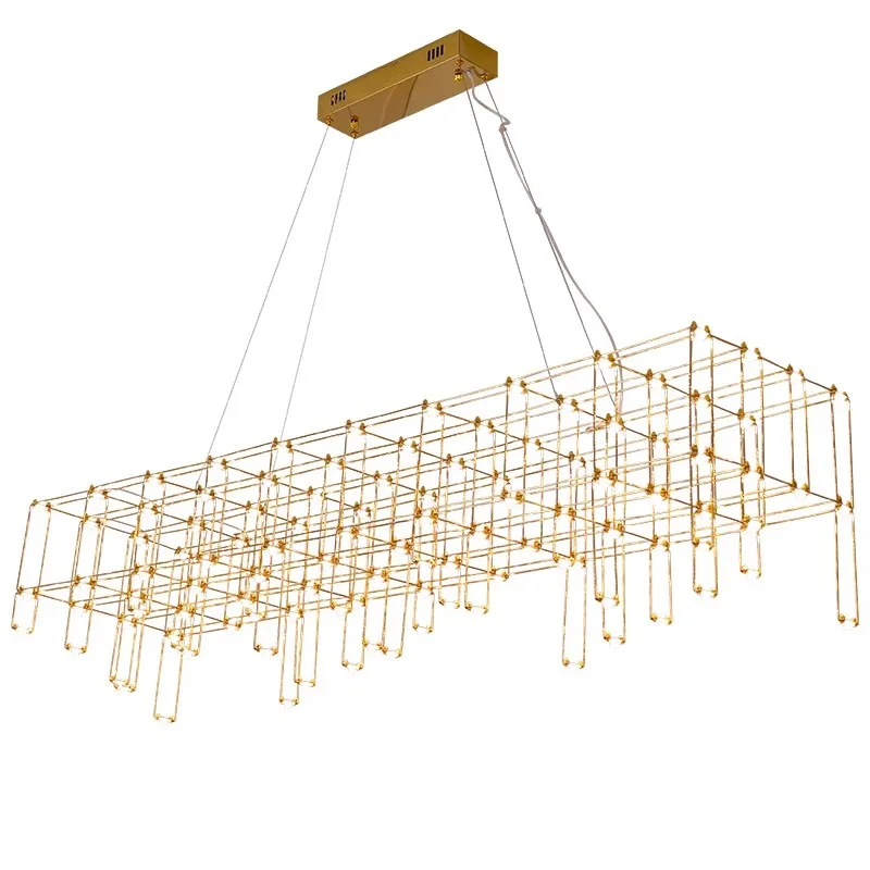 Luxury Modern Starry Crystal Chandelier Fireflies Design for Living Room Bedroom Restaurant Hotel Villa Duplex Floor Lighting