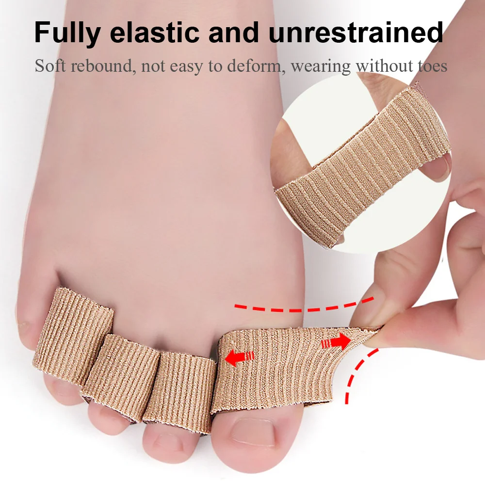 Gel Toe Cover Elastic Fibre Finger Protective Tube Reduce Friction Silicone Foot Protector Feet Care WINRUOCEN