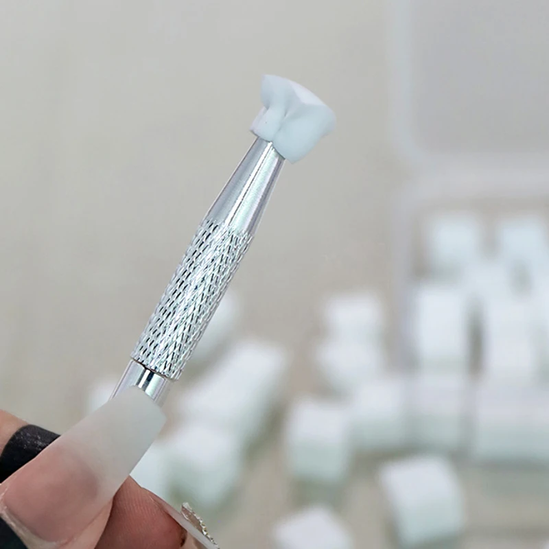 50 Teile/schachtel Nail art Schwamm Weiche Schwämme Macaron Farbe Nail art Stamper Werkzeuge Maniküre DIY Kreative Nagel Liefert Werkzeuge