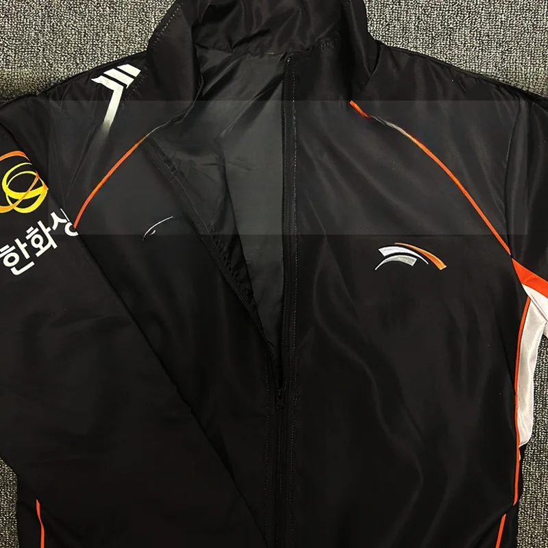 سترة HLE T 2025 L Hanwha VIPERZEUS مع تطريز الفول السوداني، معطف واقي من الرياح بأسلوب شبابي عصري للارتداء في الهواء الط... #4