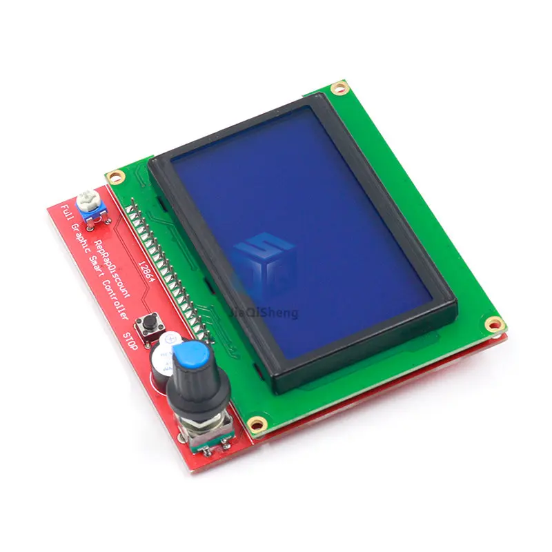 Imagem -02 - Controle Inteligente para Impressora 3d Painel de Controle Azul com Tela Lcd 1.4 Rampas