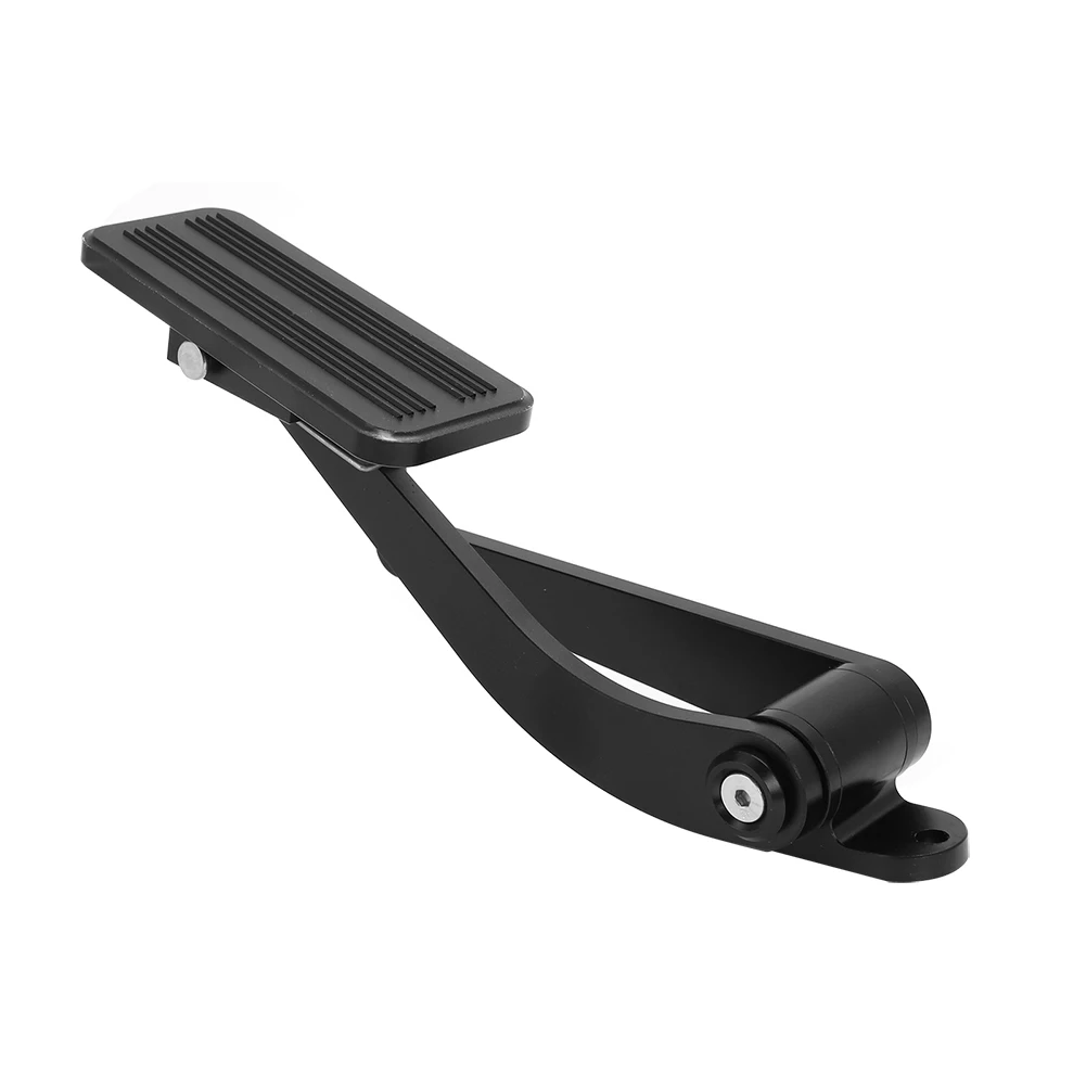 8601blk Universal Black Aluminum Gas Pedal For Throttle Firewall Mount Street Rat Rod Gm Accessories New