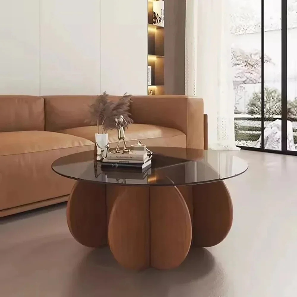 โต๊ะกาแฟทรงกลมขนาดกะทัดรัด สไตล์โมเดิร์น นอร์ดิก มินิมอล น่ารัก หรูหรา สไตล์อิตาเลียน สำหรับห้องนั่งเล่น เฟอร์นิเจอร์ห้องรับแขก