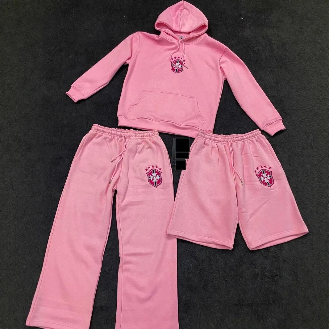 Y2K Punk Hip-Hop Modello di ricamo alla moda Casual Versatile con coulisse in vita Pantaloni lunghi da jogging Pantaloni sportivi da coppia dritti