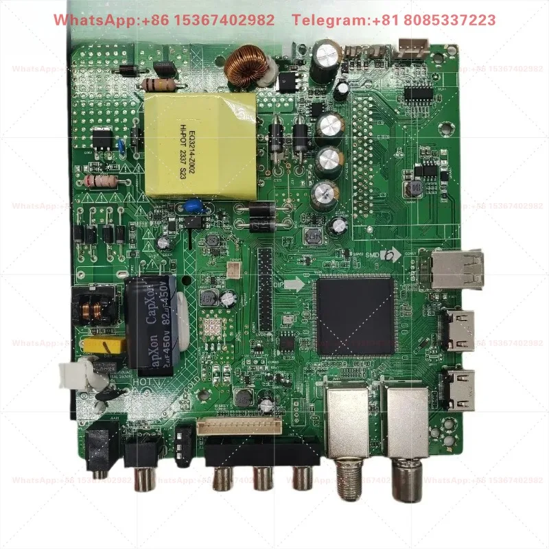 New LCD TV motherboard ZP.S663.801R00 light bar power supply 40V-70V 45W DVB-T2 S2