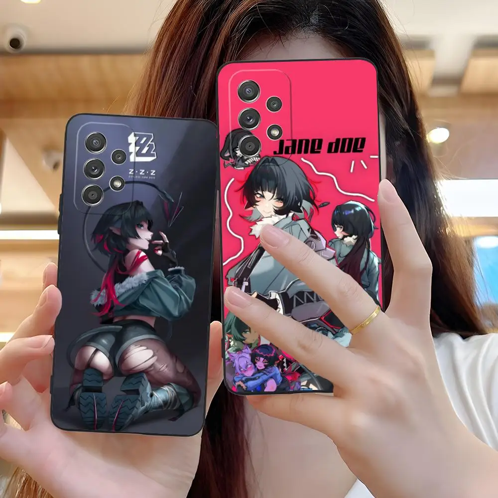 

Чехол для телефона Zenless Zone Zero Jane Doe для Samsung Galaxy A73 72 71 70 56 55 54 53 52 36 35 34 23 16 15 5G Цветной защитный