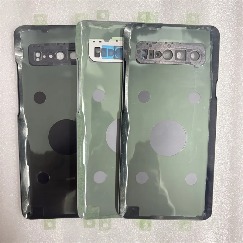 For Samsung Galaxy S10 5G G977 G977F Phone Battery Back Cover Rear Glass Case Housing Cover Adhesive Add Camera Lens Replace