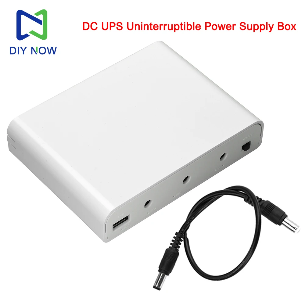 DC UPS Power Box Optische Modem Router Uninterruptible Power Box 6 18650 Lithiumbatterij Lassen-Gratis Diy Kit 5V9V12V Piek 60W