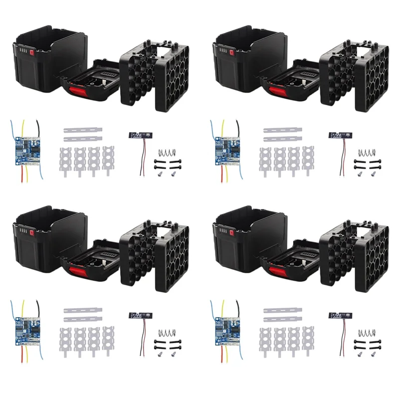 

A43T 4X для корпуса аккумулятора, коробка для хранения, корпус печатной платы, зарядная плата для корпуса аккумулятора, аксессуары для электроинструментов, 20 ядер