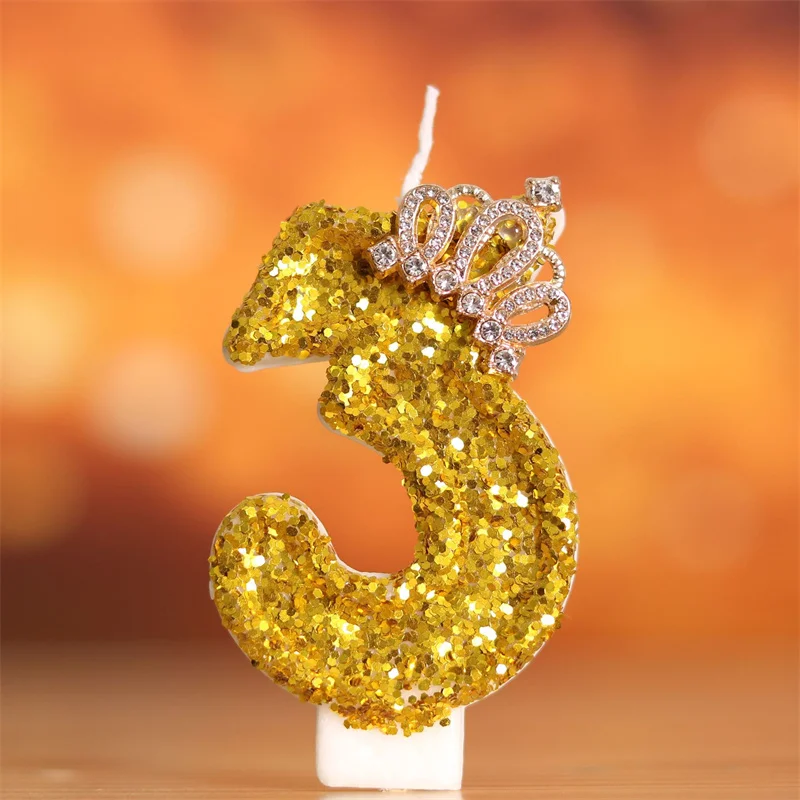Golden Birthday Number Large Candles Girl Decoration Halloween Party Supplies Home Decorative Candles And Accessories Candle