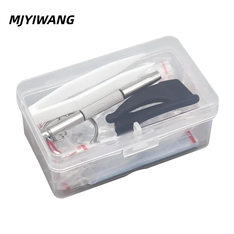 MJYIWANG Reparaturset für Brillen-Nasenpads, Ersatzteile mit Schraubendreher, Pinzette, Ohrbügel, im Karton verpackt
