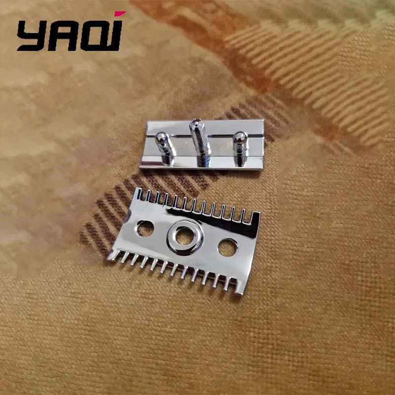 YAQI 0.20mm Blade Gap Chrome Color Open Comb Shaving Razor Head For Mens Lightweight Minimalism Safety Razor For Male