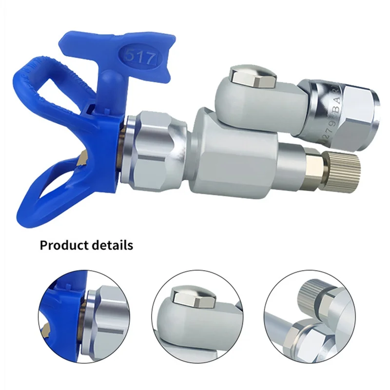 

Sprayer Valve 287030 Airless Extension Anti-Spitting Valve Shut-Off Value Swivel Joint for (B)