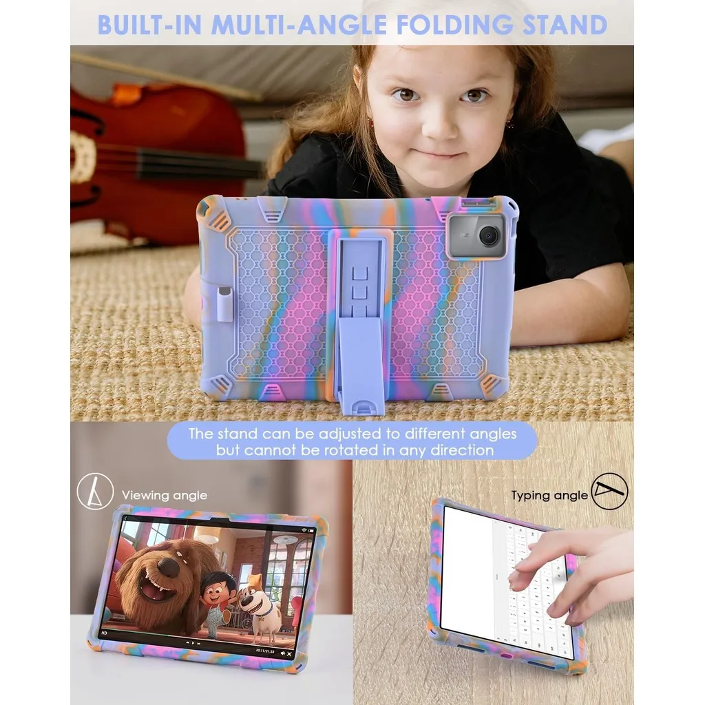 Soft Silicone Kids Safe Case for ZTE Nubia Pad Pro Global 10.9 2025 Nubia Pad Pro 10.9 with Shoulder Strap Stylus Pen 4