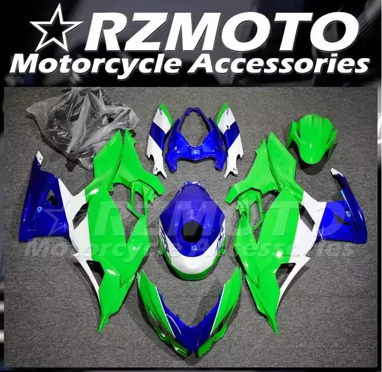 4Gifts New ABS Motorcycle Fairings Kit Fit For Kawasaki EX 250 400 2019 2020 2021 2022 2023 19 20 21 22 Bodywork Set Blue Green