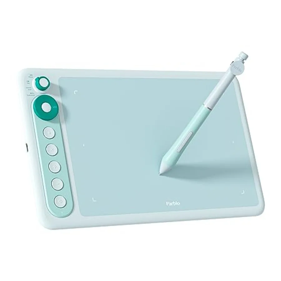 Intangbo X7 Drawing Tablet 7x4 inch Graphics TabletsDigital Drawing Tablet with Mode Switch 6 Customized Keys Battery-Free Styl