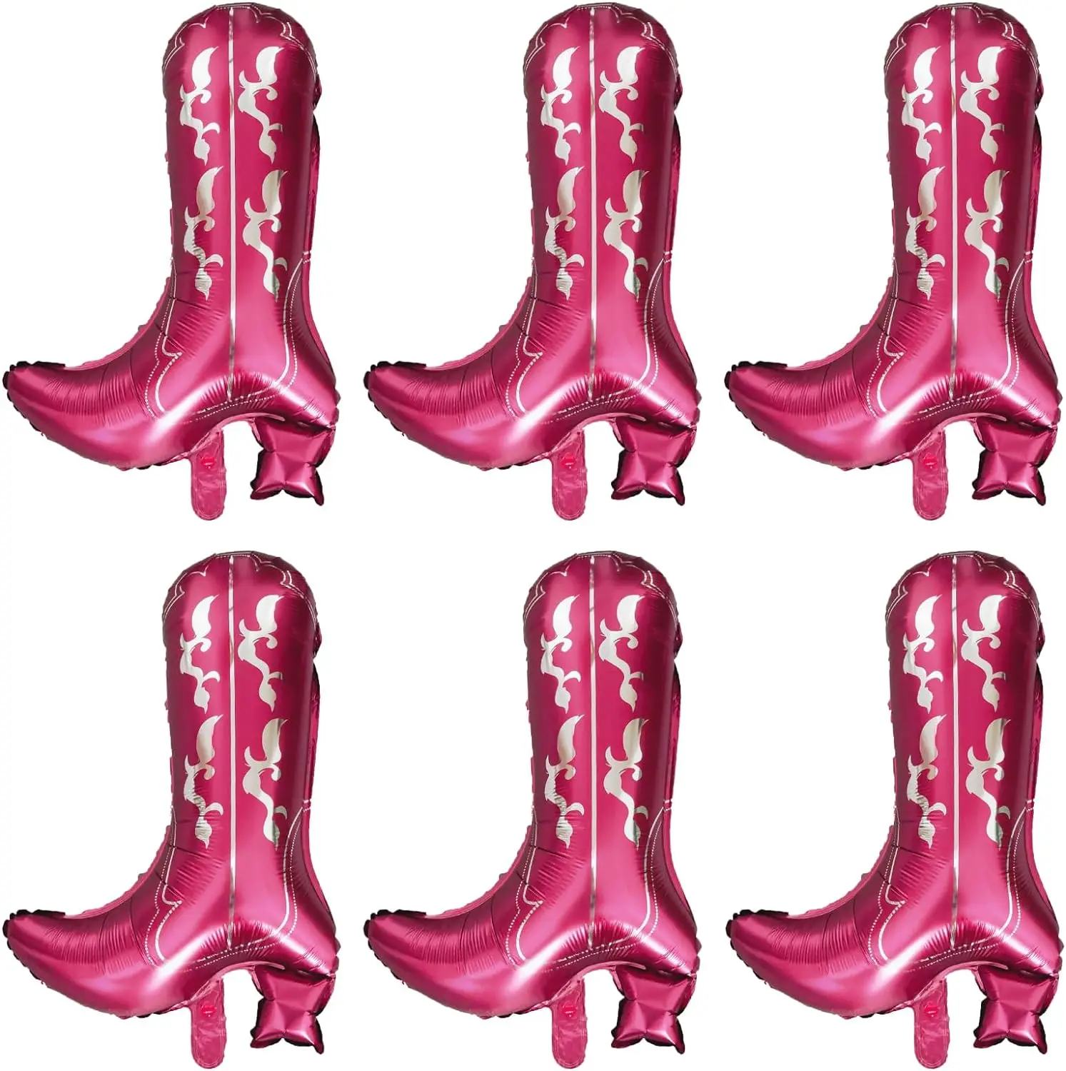 1 Pcs 30 Inch Western Boot Balloons Cowboy Cowgirl Boot Balloons for Western Party Last Rodeo Bachelorette Party