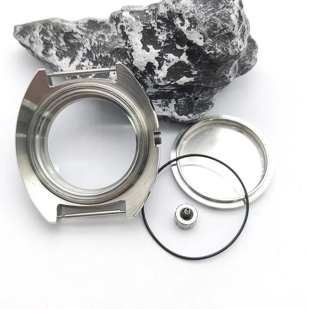 Nuova cassa dell'orologio da 42 mm per NH35/NH34/NH38/NH70/4R Movimento automatico Cristallo di zaffiro Parti Mod Lunetta girevole unidirezionale