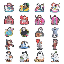 2024 New Halloween Shoe Charms Funny Horror Shoes Decoration For Kids Boy Girl Boo Decoration Buckle Halloween Shoe Pins  Gifts