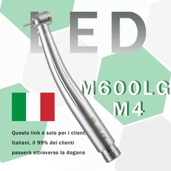 Giappone Cuscinetto M600LG Manipolo con Luce A LED M4 Pulsante Manipolo Ad Alta Velocità Turbina Ad Aria 2/4 Fori Dentista Strumento dentista