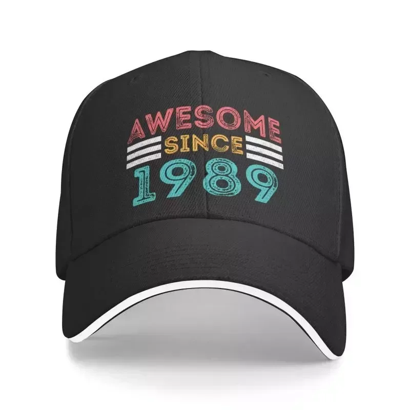 

2024 New Punk Awesome Since 1989 Baseball Cap For Women Men Adjustable Dad Hat Sports