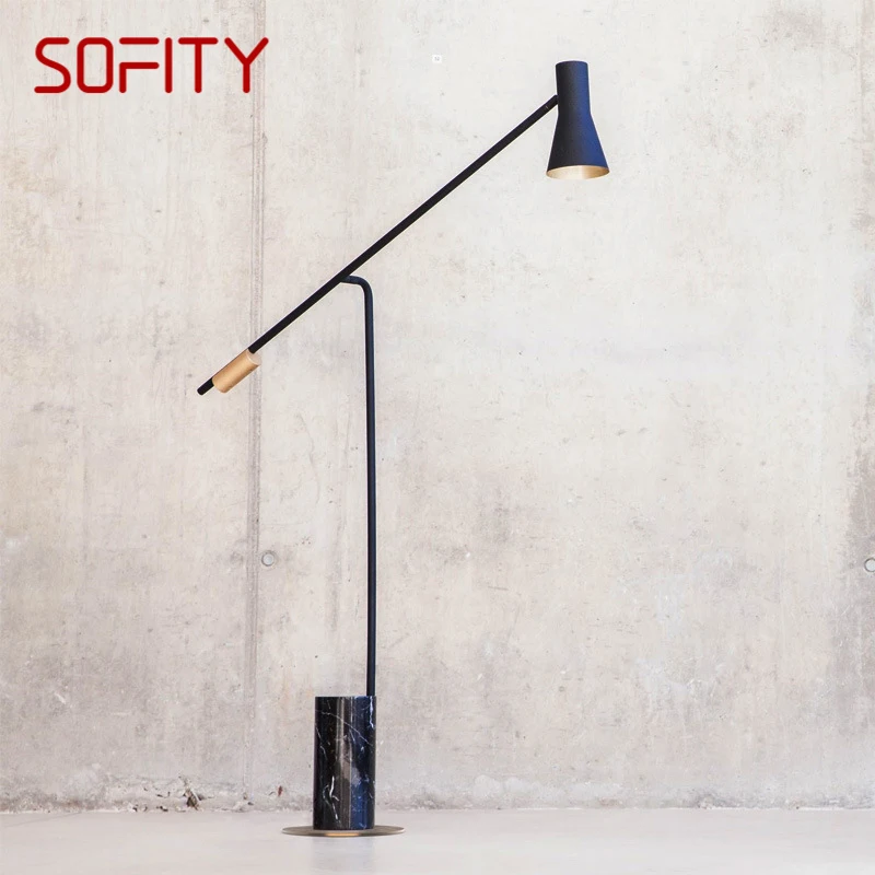 

SOFITY Nordic Modern Floor Lamp Fashionable Simple Family Iiving Room Bedroom Creativity LED Decorative Standing Light