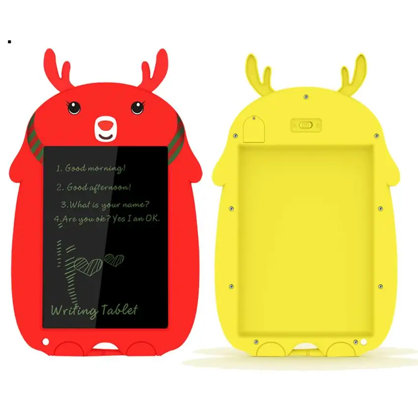 Kreskówkowe 9-calowe tablety do pisania LCD Kolorowy ekran Tablica do rysowania Zabawka Prezent świąteczny i narzędzie do nauki dla dzieci L38