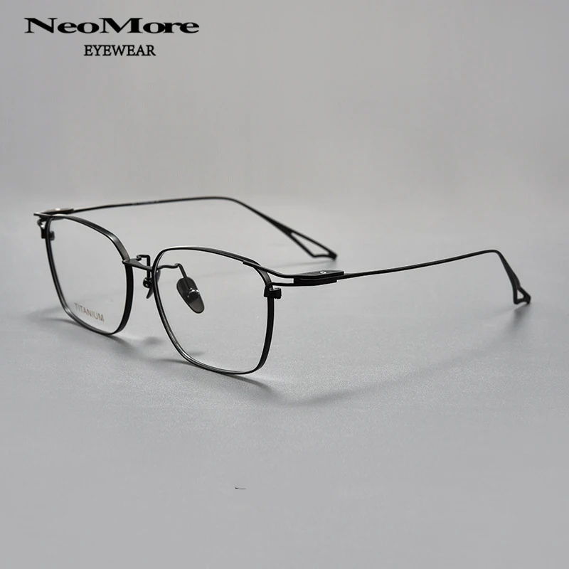 

Designer Style Square Titanium Glasses Fashionable Comfortable Prescription Eyeglasses Frame Progressive Reading Myopia Eyewear