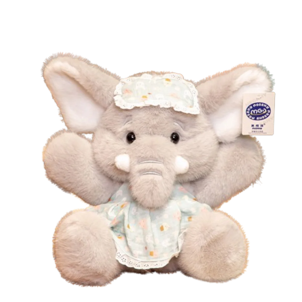 

Уютный плюшевый слон с большими ушами из ПП-хлопка, 23/32 см, для комфортного сна, мягкая игрушка-обнимашка, подарок