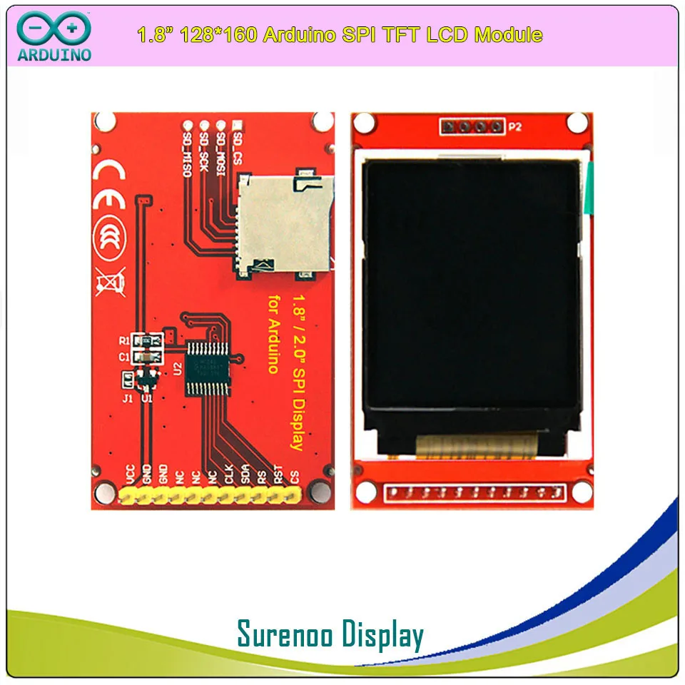 Imagem -04 - Polegadas Série Spi Tft Lcd Display Módulo Tela St7735s Ili9225g Placa de Acionamento para Arduino Uno Mega2560 Stm32 1.441.82.0-2.2