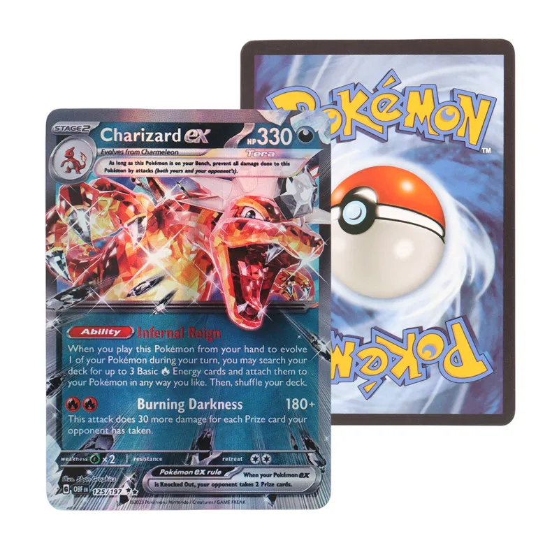 Pokemon Obsidian Flames Booster Box 100Pcs All rare New EX Pokemon Cards English Version