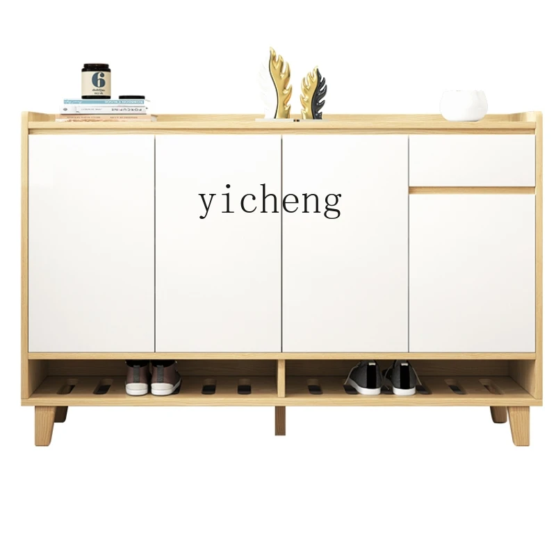 YY Nordic Shoe Cabinet Home Doorway Large Capacity Simple Modern Multifunctional Cabinet