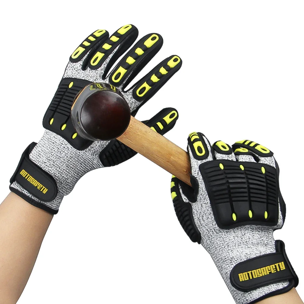 TPR Mechanical Gloves Anti-vibration Anti-smashing Anti-cutting Anti-collision Gloves Outdoor Rescue Safety Working Gloves