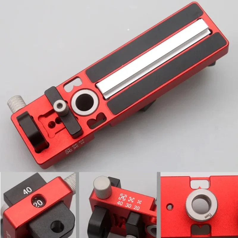 Aluminum Profile Drill Guide Access Hole Drill Jig With Step Drill Bits for For 2020 2040 3030 3060 European Standard