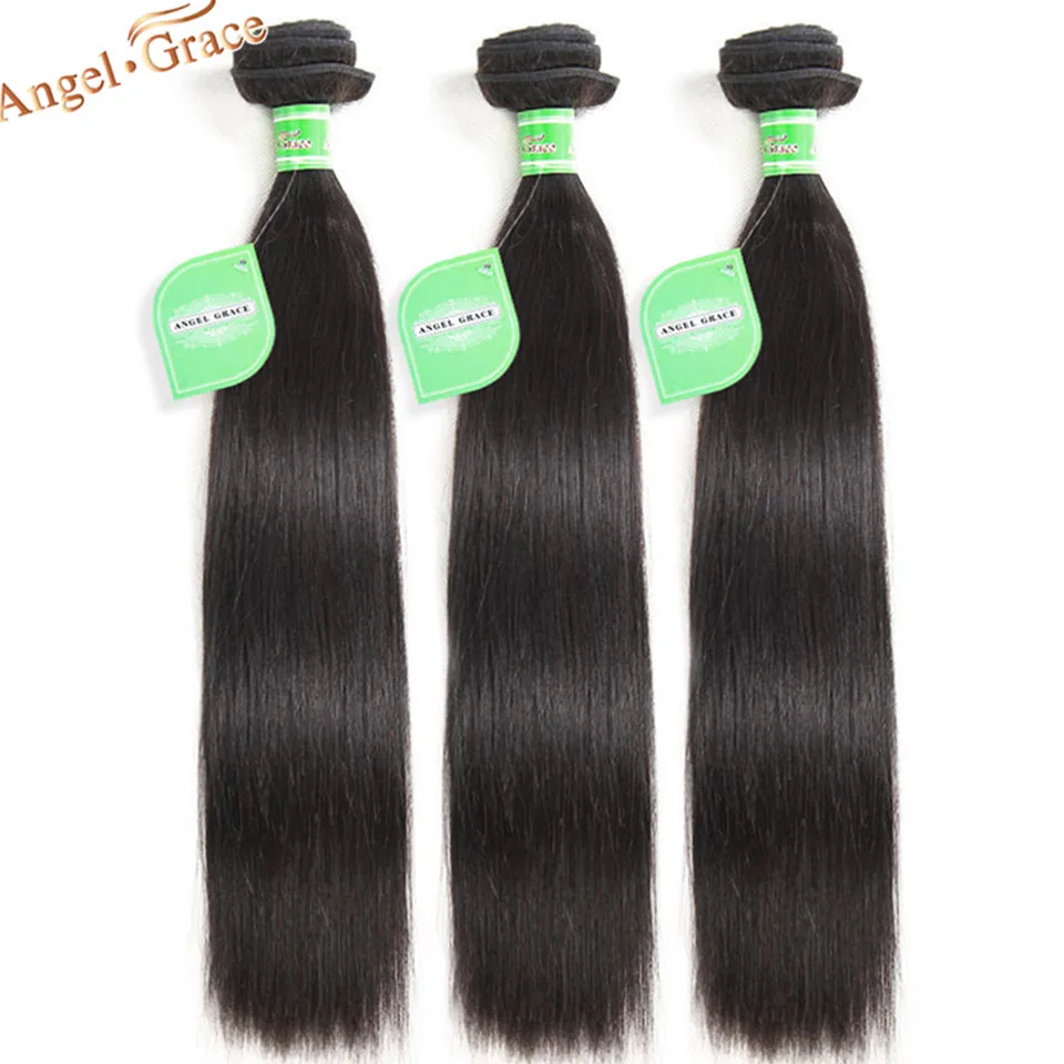 Brazilian Straight Hair Bundles 1/3/4 PCS/lot 28 30inch 100% Human Hair Weave Bundles Remy Hair Extensions Angel Grace Hair