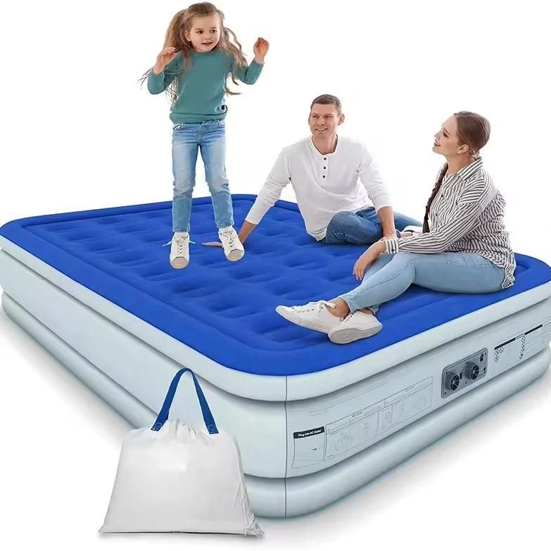 2026 Wholesale Custom Outdoor Self Portable Pump Inflatable Airbed Mattress Travel Camping Self Inflatable Air Bed Sleeping Matt