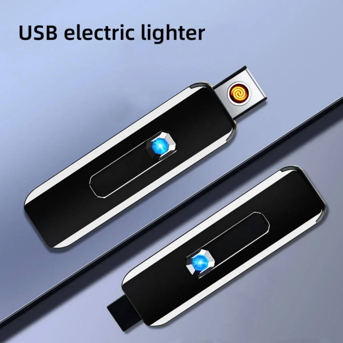 USB Electric Lighters Windproof USB Rechargeable Touch Windproof Cigarette Accessories Electric Lighter Portable Encendedor