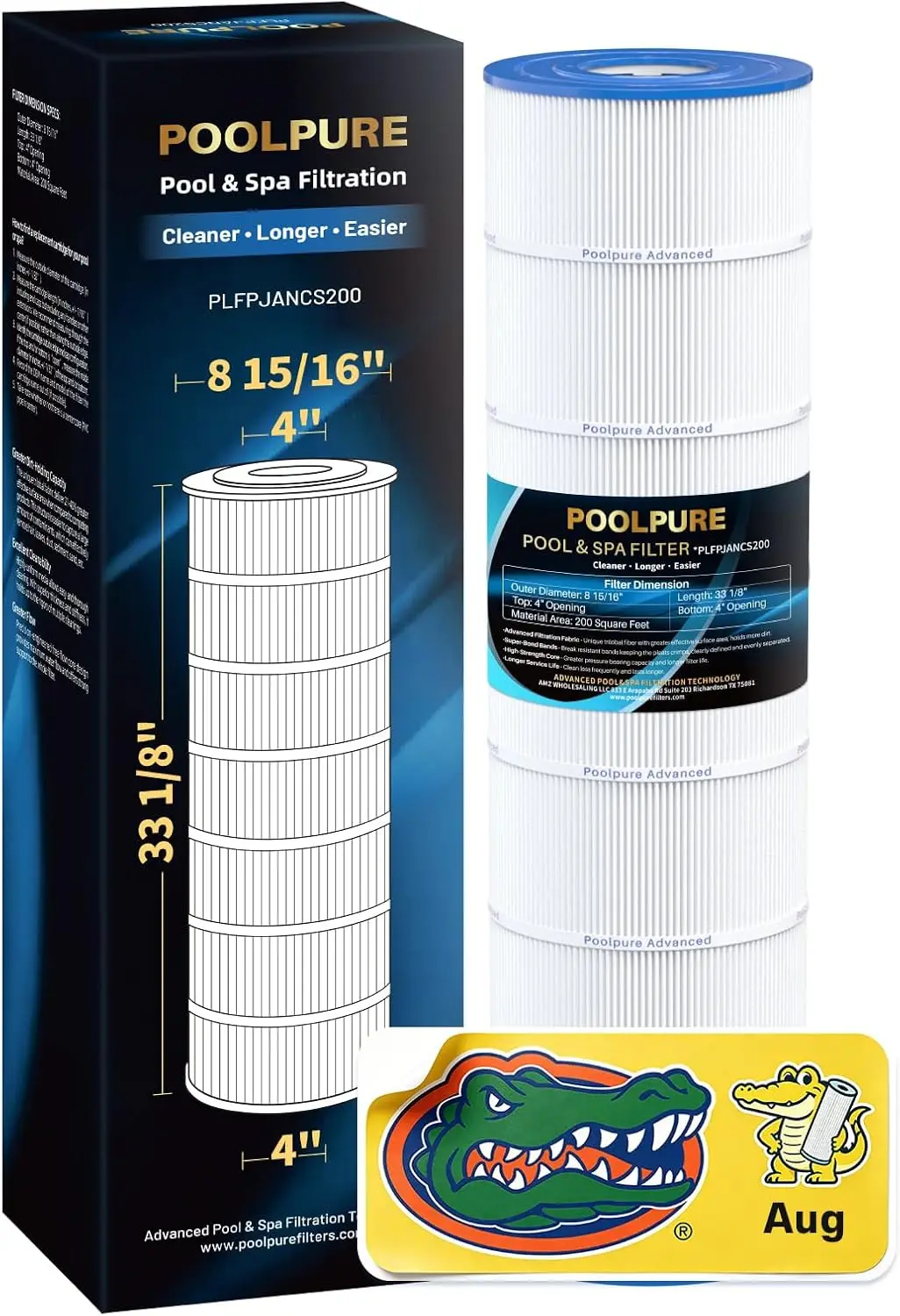 PLFPJANCS200 Pool Filter Replaces Jandy CS200 1PACK | Compatible with PJANCS200, Ultral-B9, R0462400, Unicel C-8418, Filbur