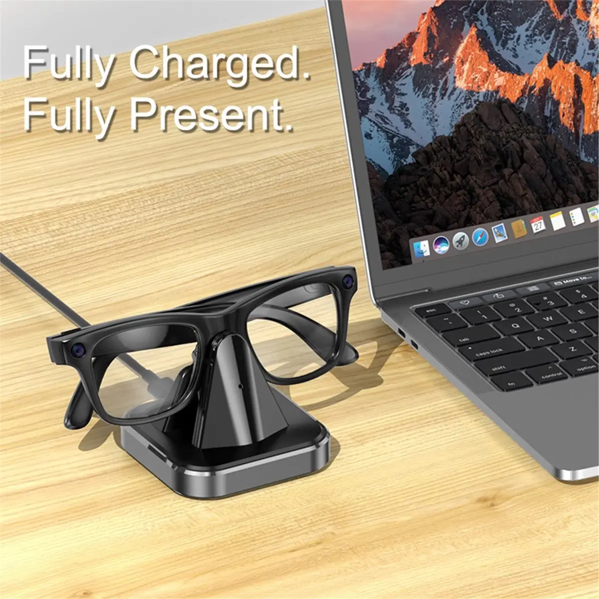 

Y69A For Rayban Meta Smart AI Glasses Charging Dock Potable Travel Charger Station Adapter with LED Indicator Lightweight