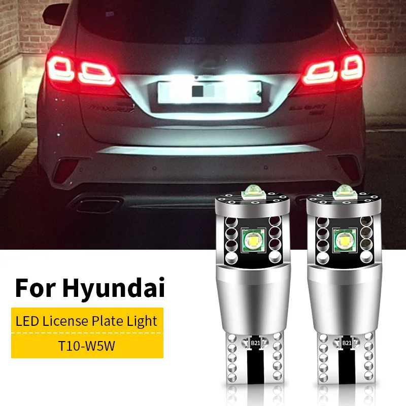 2 stücke LED Kennzeichen Glühbirne W5W T10 Für Hyundai i10 i20 i30 i40 ix20 ix35 Santa Fe 1 2 3 4 sonata 5 6 7 8 Tucson Solaris