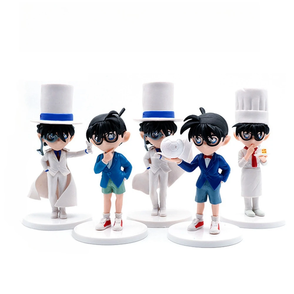 Conan Figures Detective Series Sherlock Holmes 5 Models Model Cakes Dolls Animation Peripherals Toys