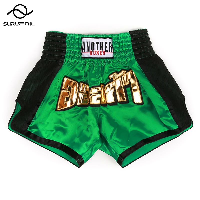 Short Muay Thai Breathable Kickboxing Shorts Kids Adults Match Boxing Pants Men\'s Women\'s Boy\'s Girl\'s Fight MMA Training Trunks