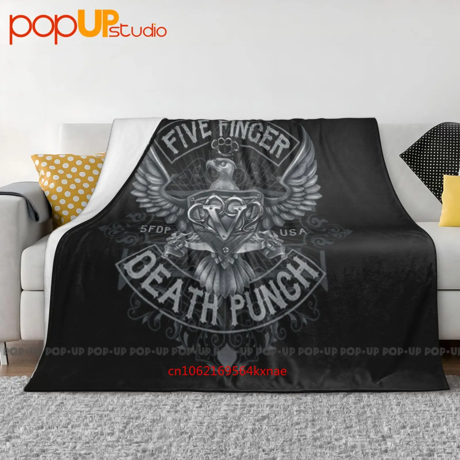 Cfive Finger Death Punch 5Fdp Silver Eagle Crest Ultra-Soft Blanket Quilt Winter Sofa Cover Bed Covers