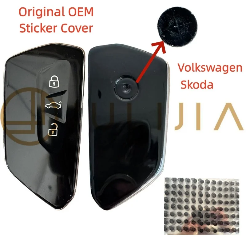 

Оригинальная OEM-наклейка для автомобильных ключей, 10 мм, для Skoda VW Golf MK8, ID4, ID3, Tuguan, Polo, Superb, Octavia, прямая замена.