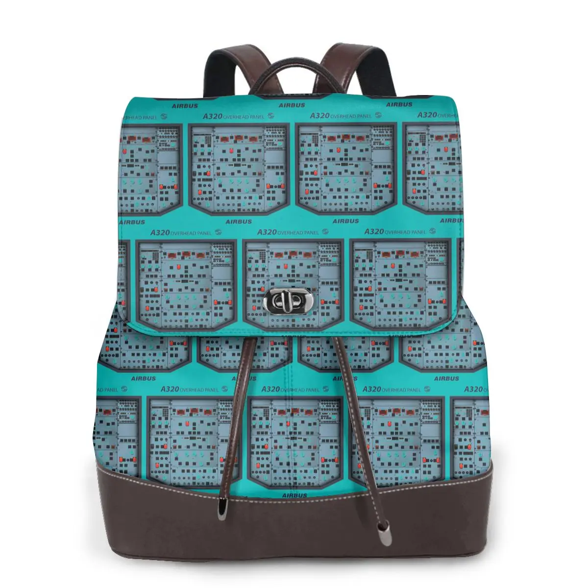 AIRBUS A320 OVERHEAD PANEL Bookbag School Student Bags Hiking Travel Daypack for Women Fashion Derma Backpack